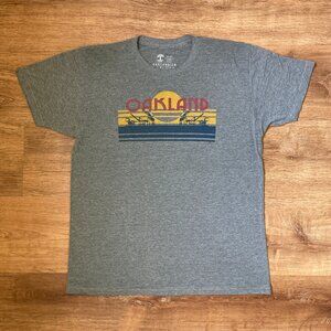 Oaklandish California sunset license plate t-shirt